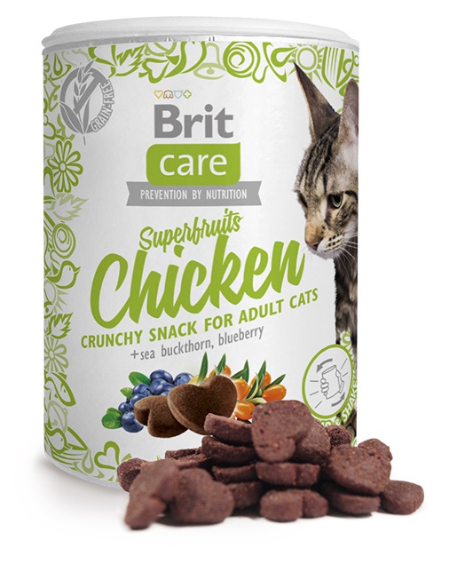Brit Care Cat Snack Superfruits Pollo100g