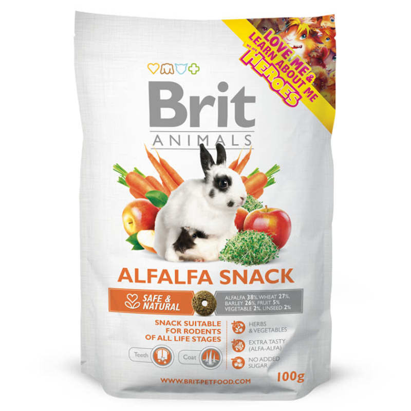 Brit Animals Alfalfa Snack For Rodents 100G