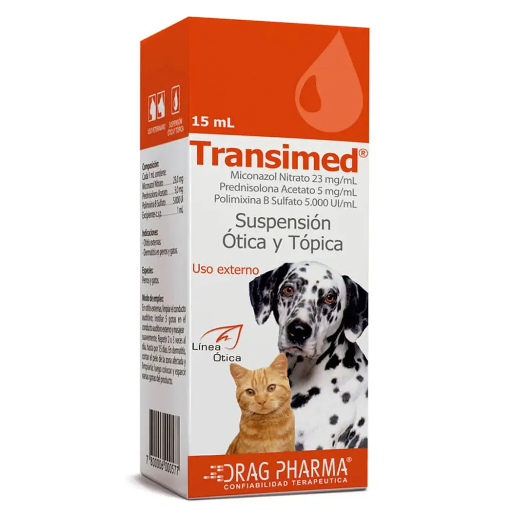 Transimed Susp Otica x 15 Ml