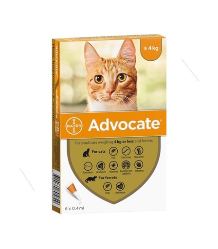[5001172] Advocate Pipeta Gato 0 a 4 Kg