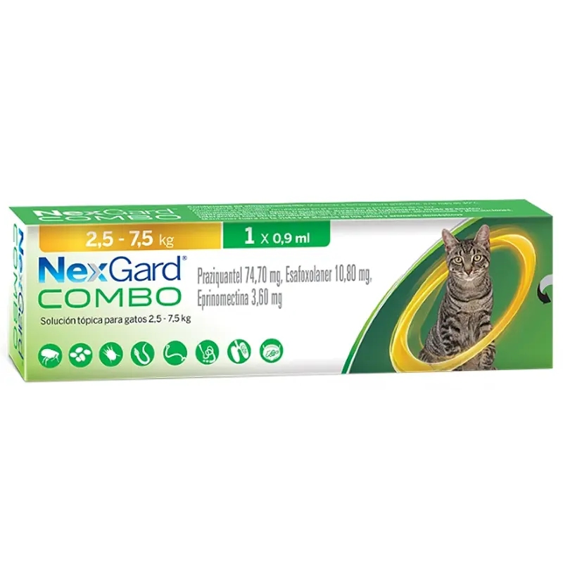 Nexgard Pipeta Gato 2.5 a 7.5 Kg