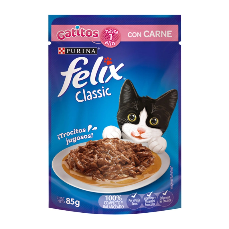 Felix Classic Gatitos con Carne