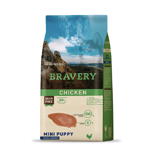 [4PE020007] Bravery Chicken Mini Puppy Small Breeds 2 Kg