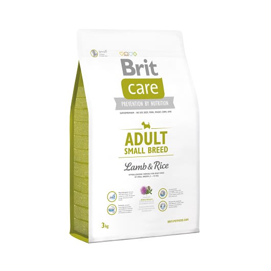 Brit Care Dog Hypoallergenic Adult Small Breed Lamb 3 Kg