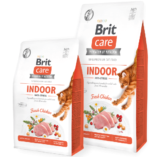 [8595602540853] Brit Care Cat Grain-Free Indoor Anti-Stress 2 Kg