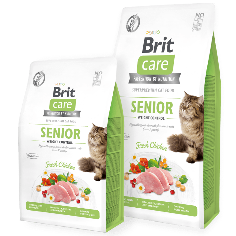 Brit Care Cat Grain-Free Senior Weight Control Chicken 2 Kg