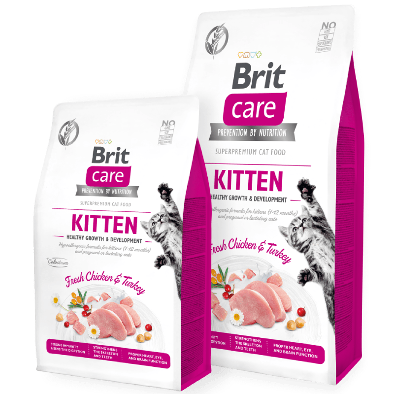 Brit Care Cat Kitten Healthy Growth & Development Chicken & Turkey 2 Kg
