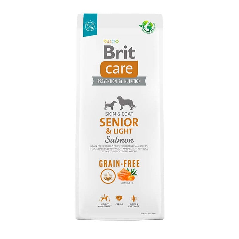 Brit Care Dog Grain-Free Senior & Light Salmon 3 Kg