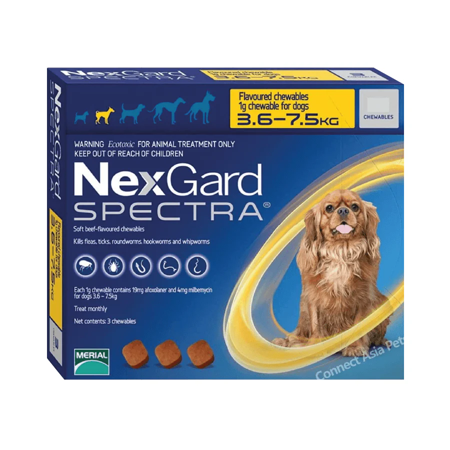 Nexgard Spectra 1 Comp (3.6 a 7.5 Kg)