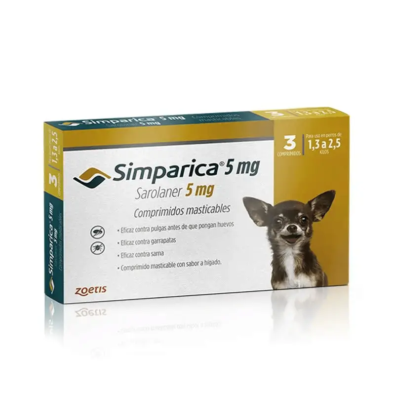 Simparica 1.3 - 2.5 Kg (3 comp.)