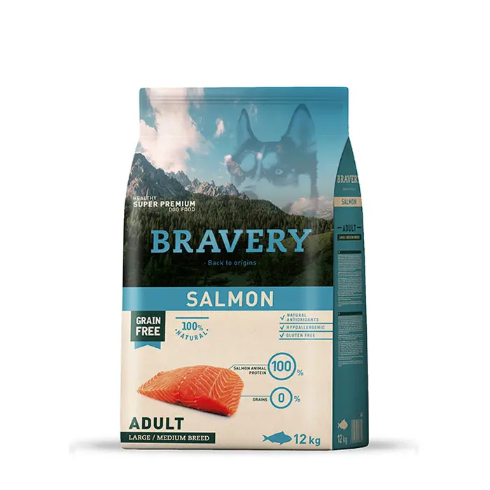 Bravery Salmon Adult Large/Medium Breed 12Kg