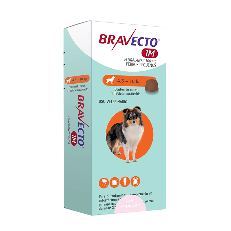 Bravecto Perro 1M 4,5 a 10Kg