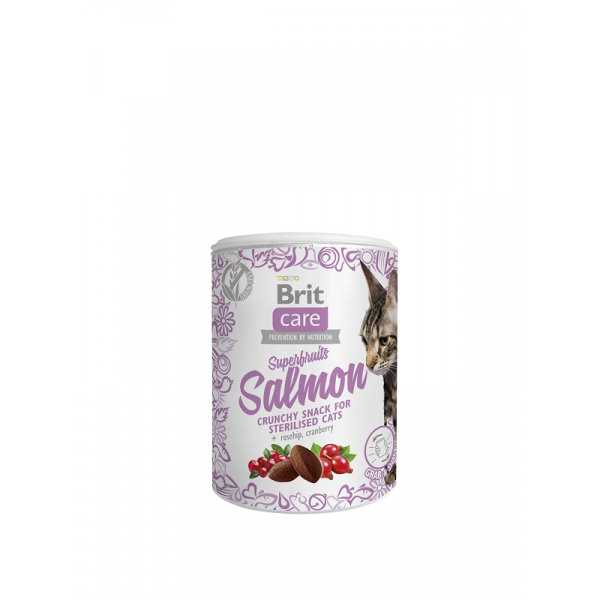 Brit Care Cat Snack Superfruits Salmón 100g