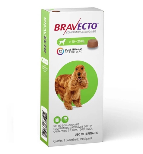 [HCH044] Bravecto 10 a 20Kg 500Mg