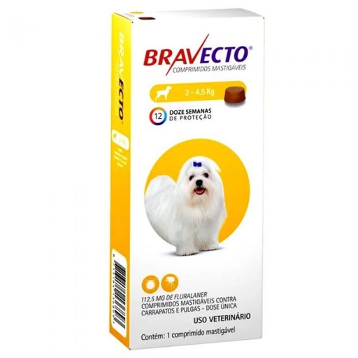 [HCH042] Bravecto 2 a 4,5Kg 112.5Mg