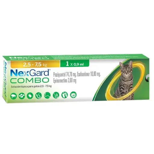 [4064951007040] Nexgard Pipeta Gato 2.5 a 7.5 Kg