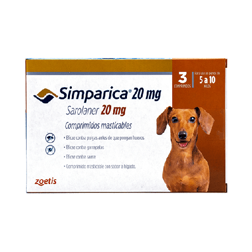 [7804650311072] Simparica 5 - 10 Kg (3 comp.)