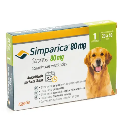 [7804650311164] Simparica 20 - 40 Kg (1 comp.)