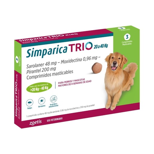 Simparica Trio 20.1 - 40Kg (3 comp.)