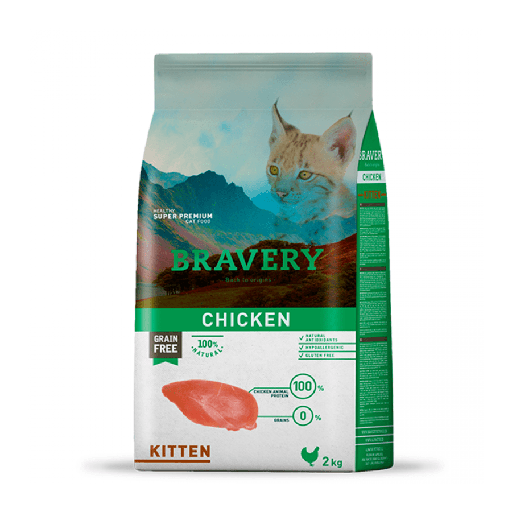 [4GA020031] Bravery Chicken Kitten 2 Kg