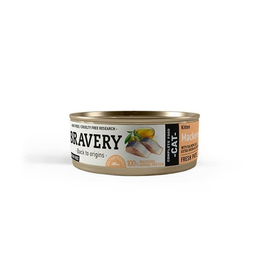 [5GA70006] Bravery Mackerel Kitten Food 70 Gr