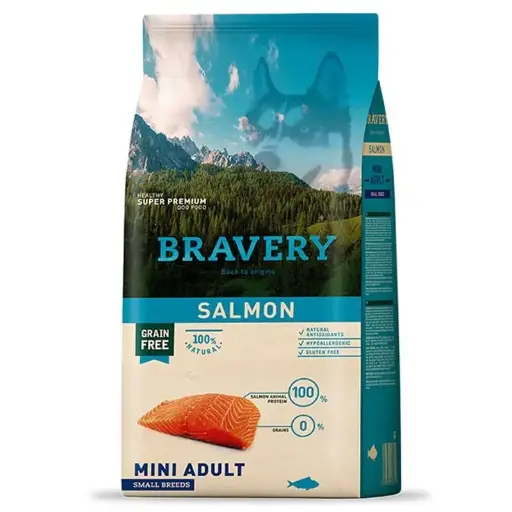 [4PE020006] Bravery Salmon Mini Adult Small Breeds 2Kg