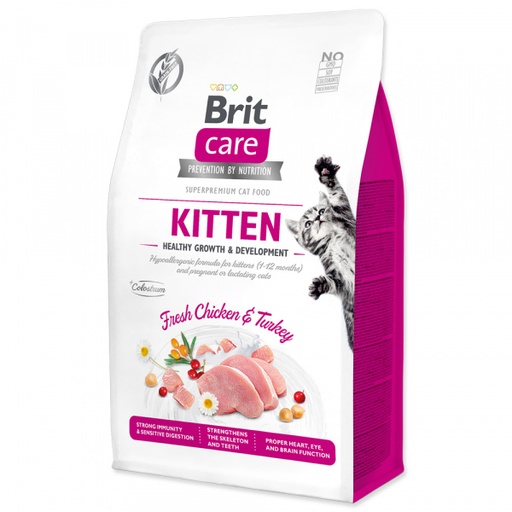 [8595602540679] Brit Care Cat Kitten Healthy Growth & Development Chicken & Turkey 2 Kg