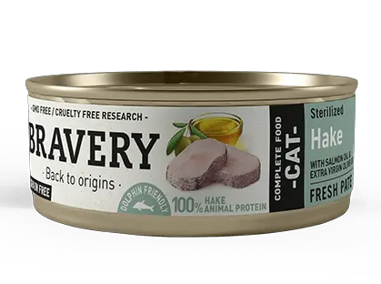[5ga70005] Bravery Hake Sterilized Cat Wet Food 70Gr