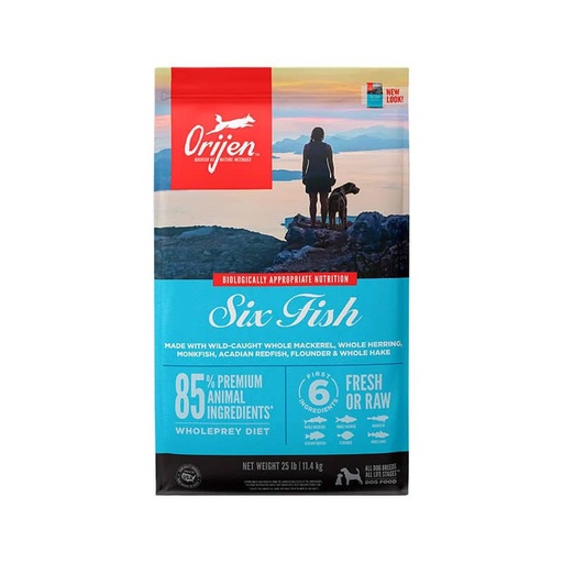 [B-DOR4430-02KG] Orijen 6 Fish Perro