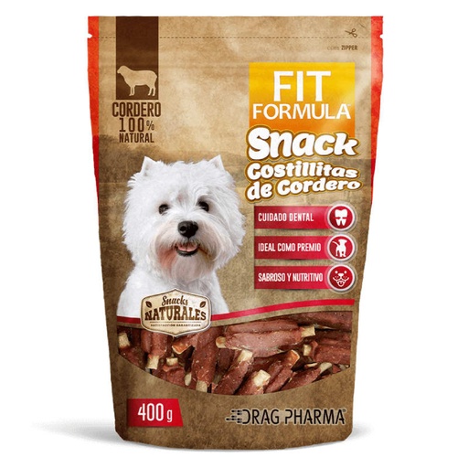 [57-6005] Fit Formula Snack Costilla Cordero Perro X 400 g
