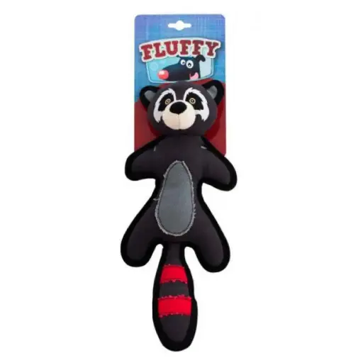 [11152] FLUFFY CANVAS RACOON