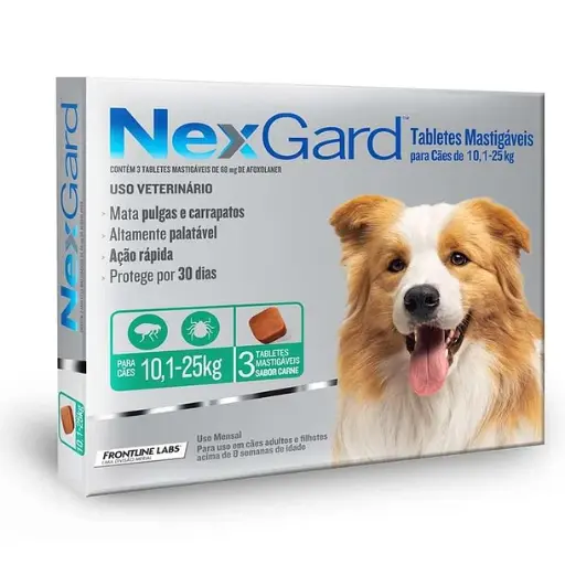 [1020890] Nexgard 10 a 25 Kg (3 Comp)