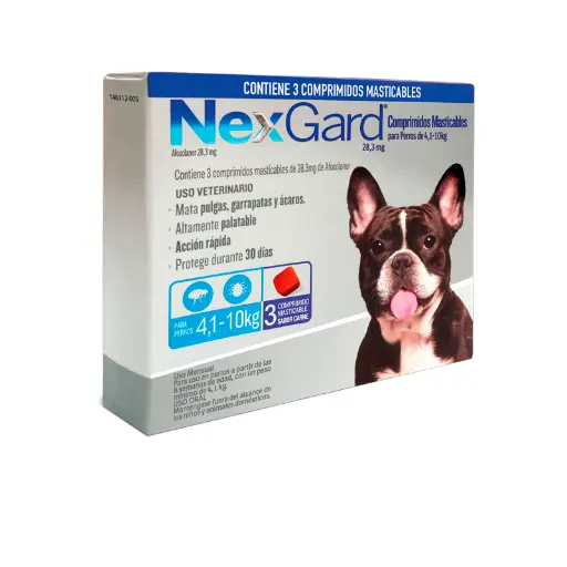 [1020891] Nexgard 4 a 10 Kg (3 Comp)