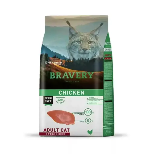 [4GA070003] Bravery Chicken Adult Cat Sterilized 7Kg