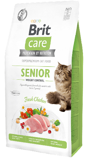 [100953] Brit Care Cat Grain-Free Senior Weight Control Chicken 7 Kg