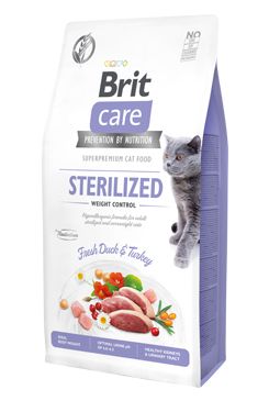 [100903] Brit Care Cat Grain-Free Sterilized Weight Control Duck & Turkey 7 Kg