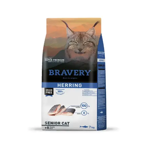 [4GA070008] Bravery Herring Senior Cat 7Kg