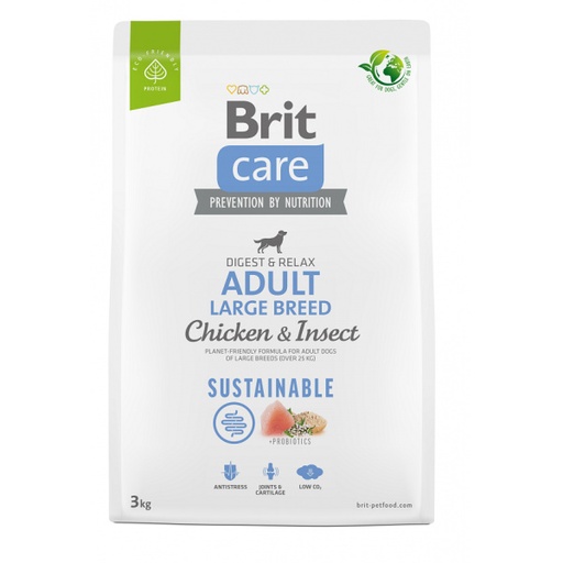 [40693] Brit Care Dog Chicken & Insect Adult Large Breed 3 Kg